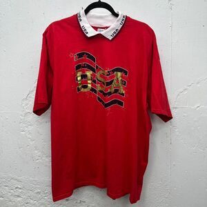 90s American Flag USA Red White and Blue Fourth 4th of July Grandma Core T-shirt